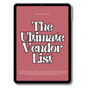 The Ultimate Vendor List